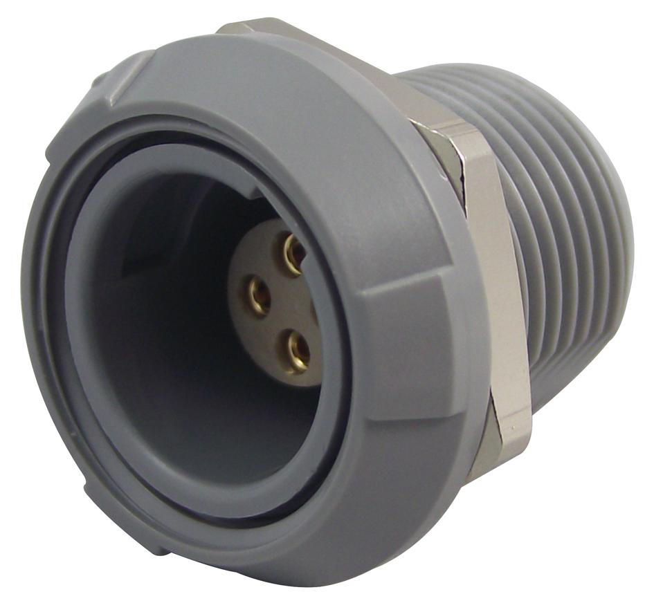 PKG.M0.4GL.LG SOCKET, PANEL MOUNT, GREY, 4WAY REDEL