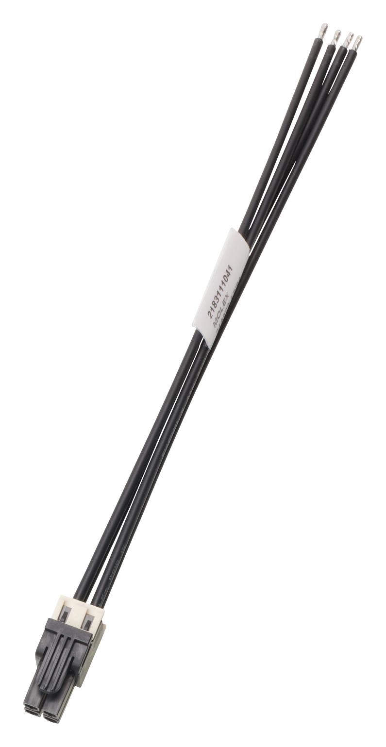 218311-1042 CABLE ASSY, 4P RCPT-FREE END, 300MM MOLEX