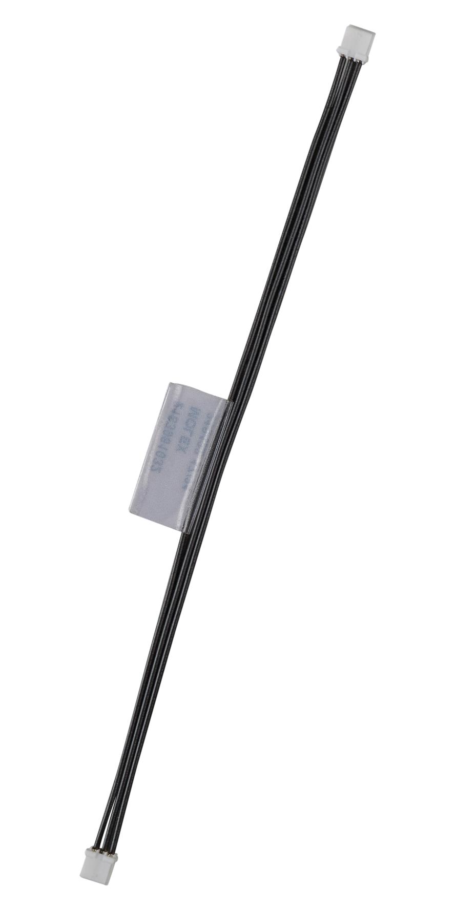 218396-1031 CABLE ASSY, 3P RCPT-RCPT, 100MM MOLEX