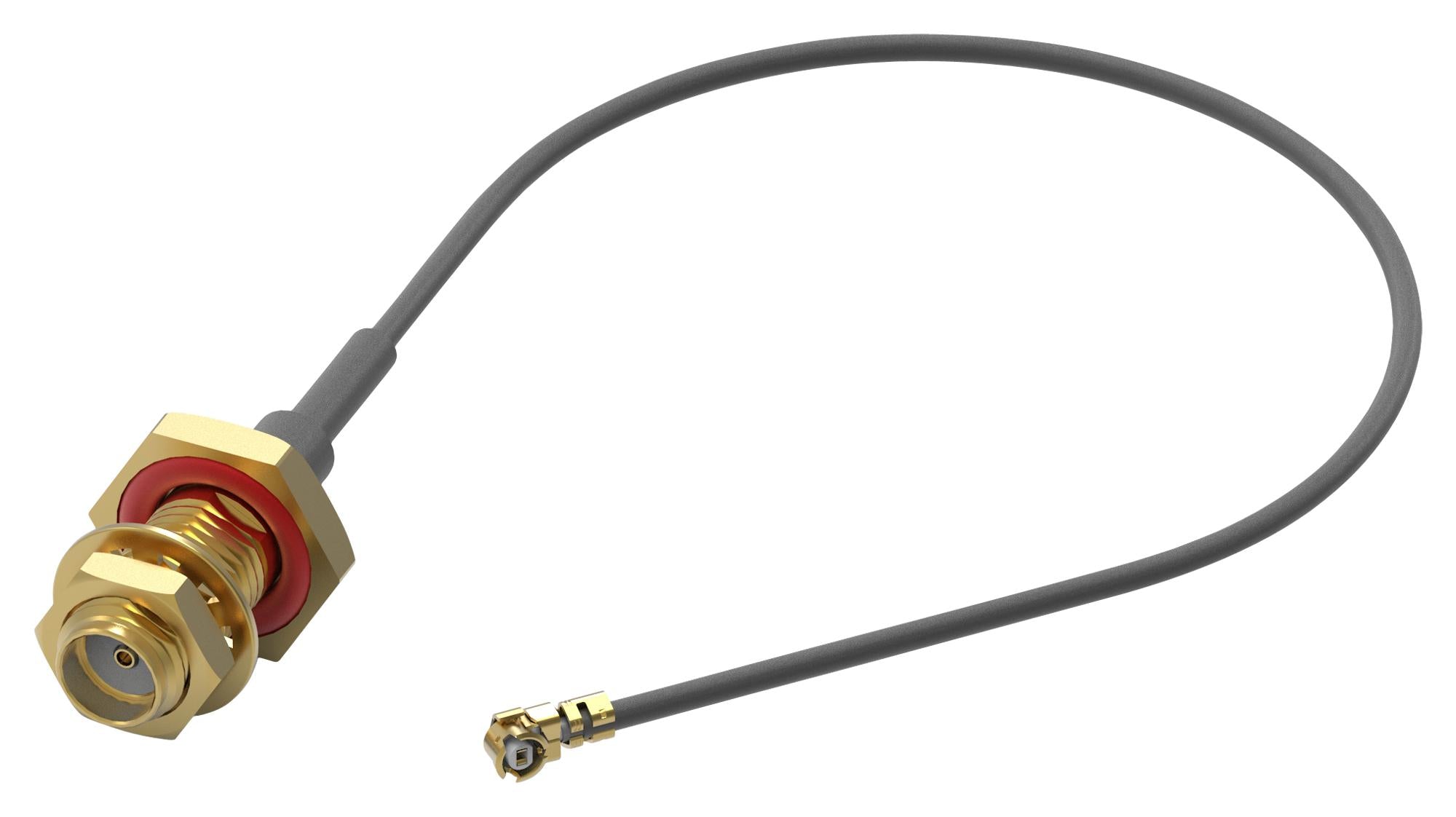 636208100150 CABLE ASSY, SMA JACK-R/A UMRF PLUG/150MM WURTH ELEKTRONIK