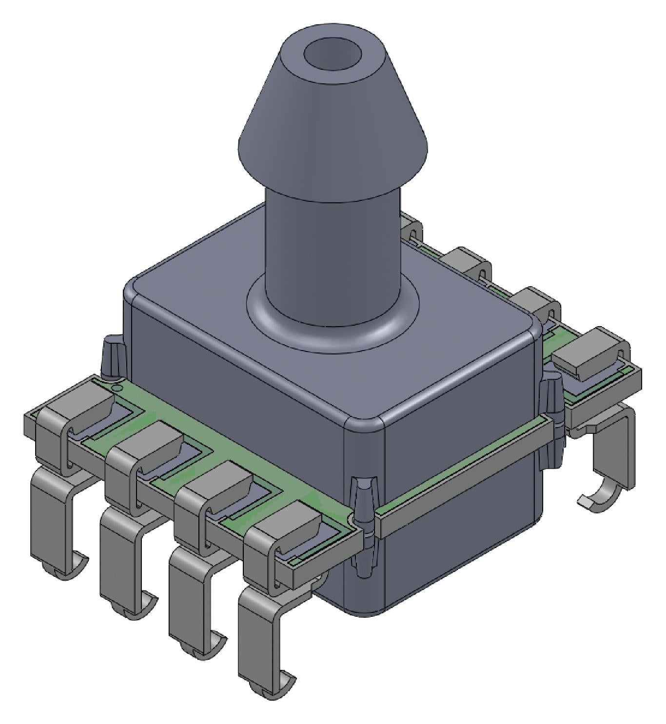 ELVH-100G-HANJ-I-N4A4 PRESSURE SENSOR, 100PSI, GAUGE, I2C AMPHENOL ALL SENSORS