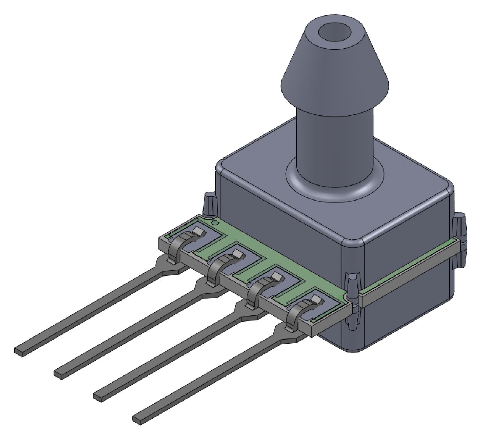 ELVH-M100G-HANH-C-N2A4 PRESSURE SENSOR, 100MBAR, GAUGE, I2C AMPHENOL ALL SENSORS