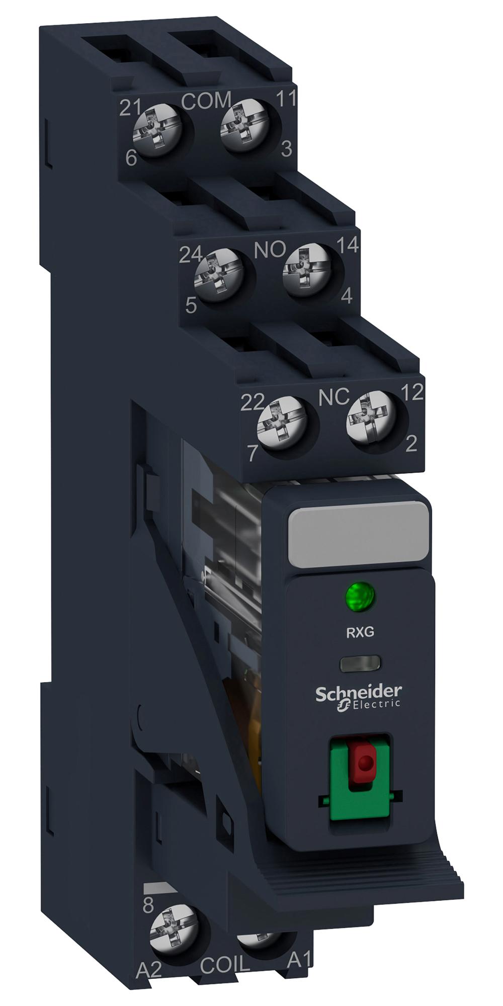 RXG22P7PV POWER RELAY, DPDT, 230VAC, 5A, SOCKET SCHNEIDER ELECTRIC