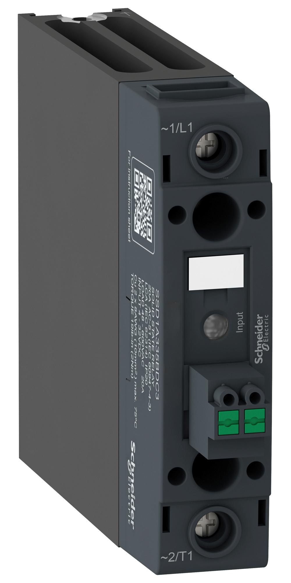 SSD1A320M7RC3 SOLID STATE CONTACTOR, 20A, 48-600VAC SCHNEIDER ELECTRIC
