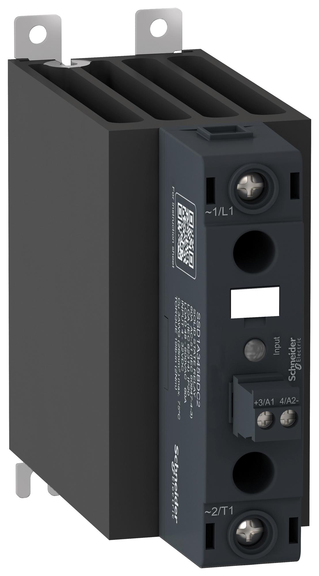SSD1A345M7RC2 SOLID STATE CONTACTOR, 45A, 48-600VAC SCHNEIDER ELECTRIC