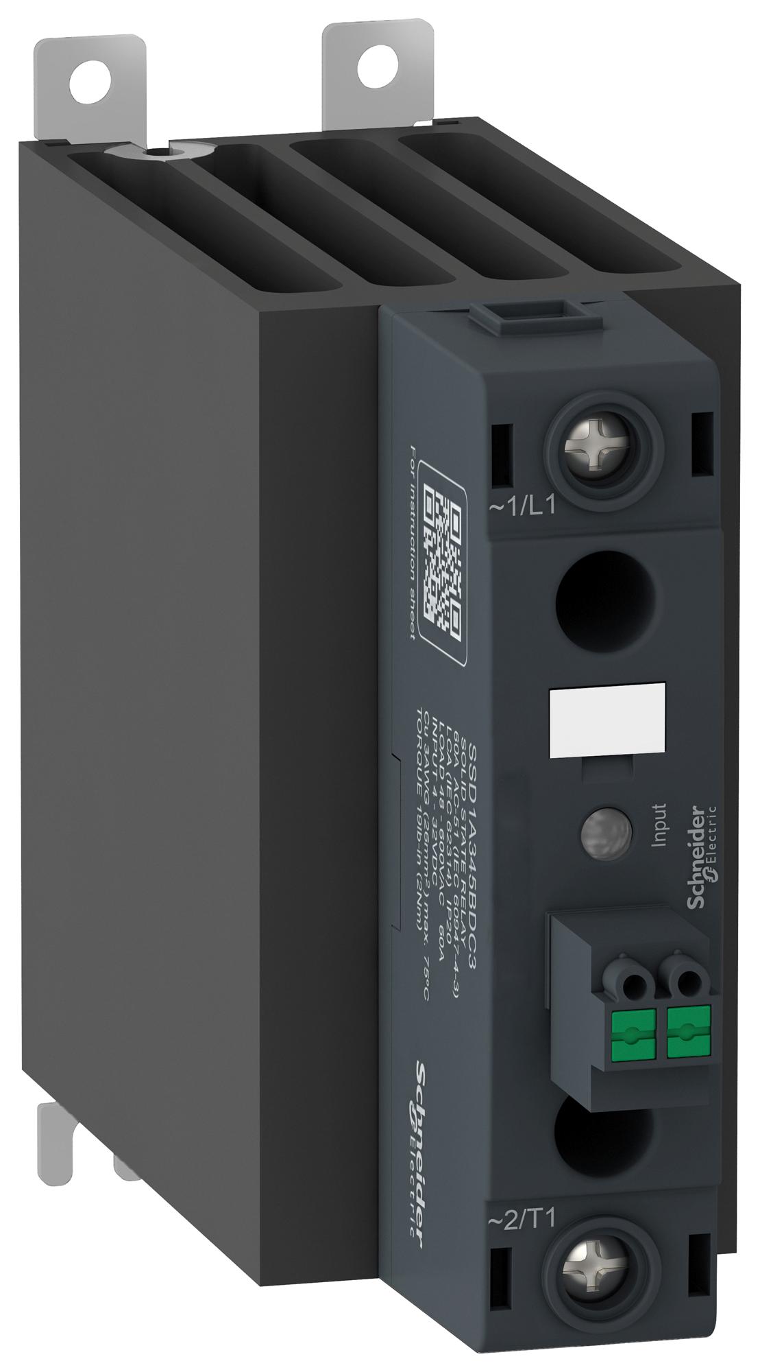 SSD1A345BDRC3 SOLID STATE CONTACTOR, 45A, 48-600VAC SCHNEIDER ELECTRIC