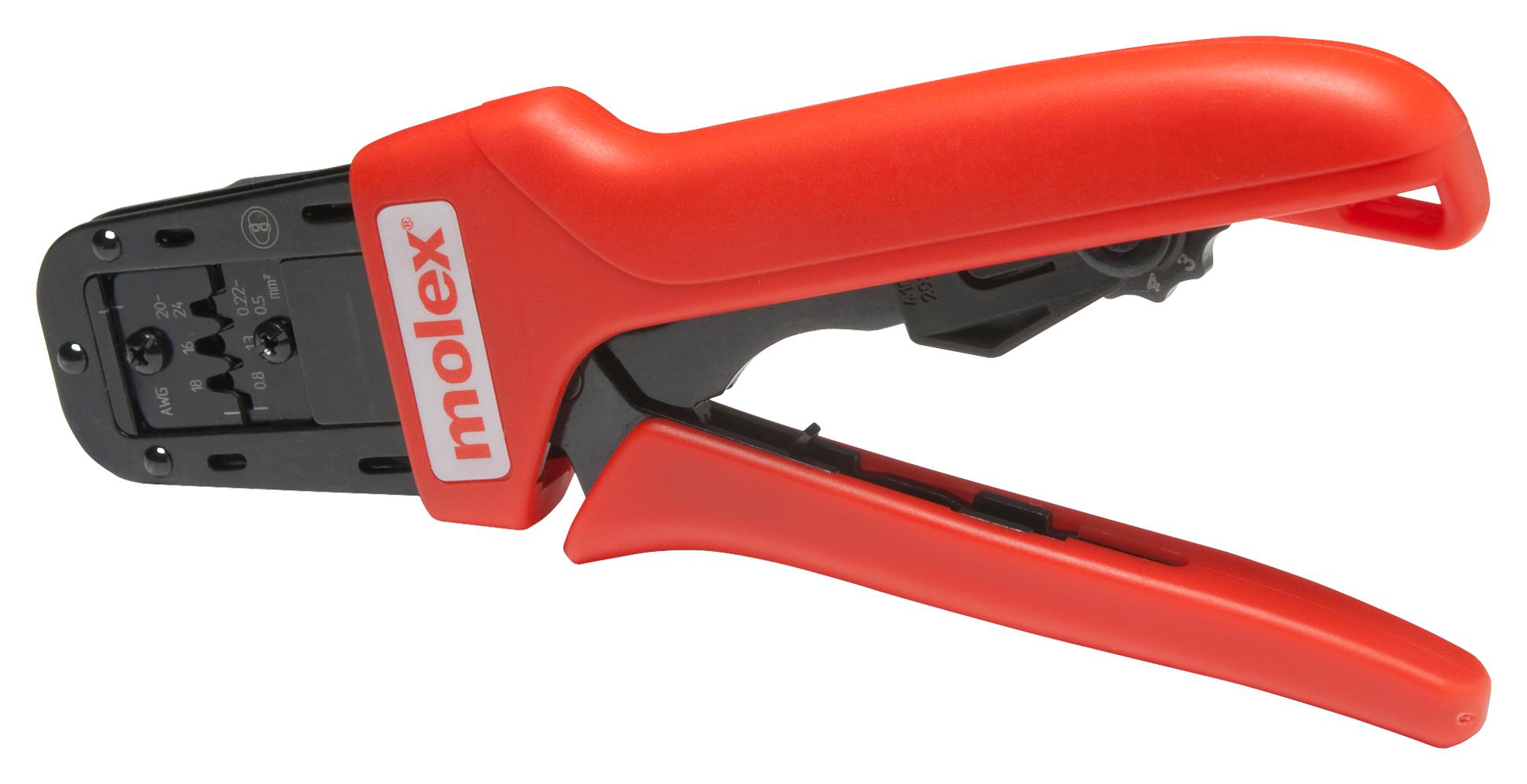 200218-8900 CRIMP TOOL, HAND, 26-24AWG MOLEX