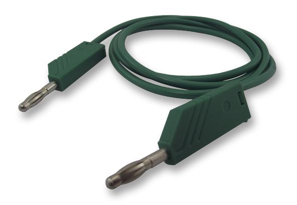 934061104 TEST LEAD, GRN, 500MM, 60V, 32A HIRSCHMANN TEST AND MEASUREMENT