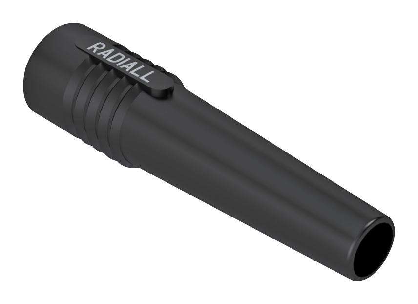 R280590000 STRAIN RELIEF, BLACK, CABLE 6MM RADIALL