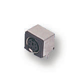 4850.2610 RECEPTACLE, MINI-DIN, PCB, THT, RA, 6WAY SCHURTER