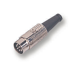 610-0800 PLUG, DIN, SCREENED, 8POLE DELTRON COMPONENTS