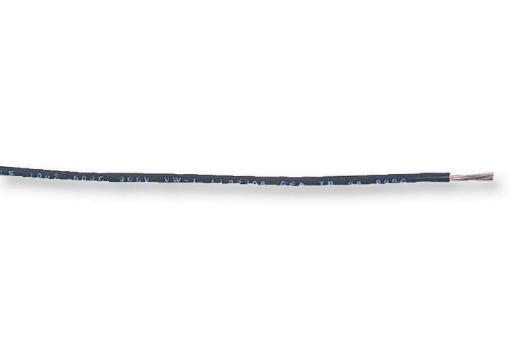 83009 010100 HOOK-UP WIRE, 18AWG, BLACK, 30.5M BELDEN