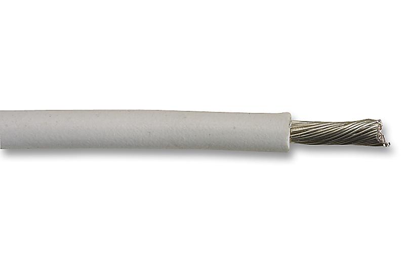 1854 WH005 HOOK UP WIRE, 100FT, 24AWG CU, WHITE ALPHA WIRE