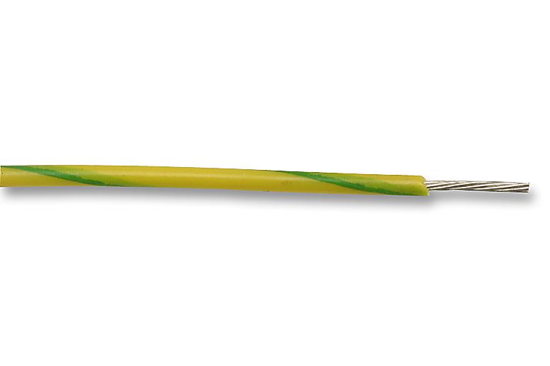 MP005346 HOOK-UP WIRE, 1.25MM, GREEN/YELLOW, 100M MULTICOMP PRO