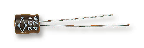 MCMR25V476M6.3X7 CAP, 47µF, 25V, 20% MULTICOMP PRO