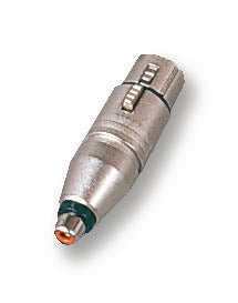 NA2FPMF ADAPTOR, XLR RCPT TO RCA/PHONO RCPT NEUTRIK