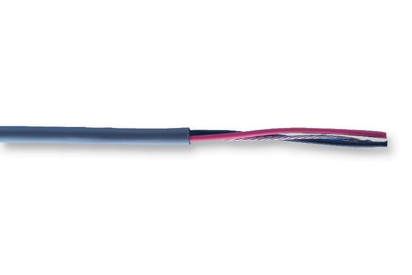 9451 008U500 SHLD CABLE, 1PAIR, 22AWG, GREY, 153M BELDEN