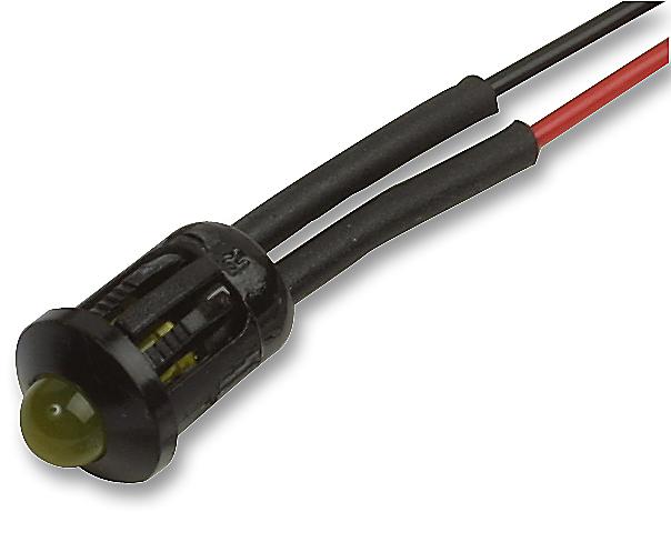 T000329 LED INDICATOR, PANEL MNT, 8MM, YELLOW CML INNOVATIVE TECHNOLOGIES