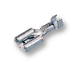 42238-2 TERMINAL, FEMALE, 6.35MM, CRIMP, PK25 AMP - TE CONNECTIVITY