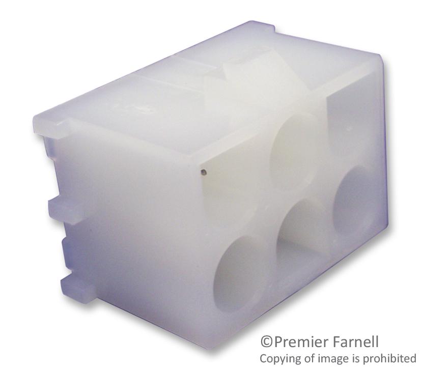 350431-1 HEADER, VERTICAL, 2 ROW, 6 WAY, 6.35MM AMP - TE CONNECTIVITY