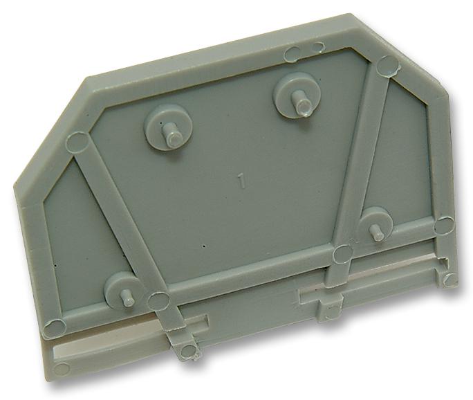 280-301 END & INTERMEDIATE PLATE, GREY WAGO