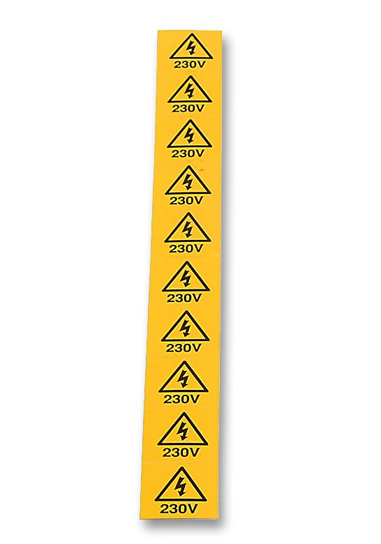13024 LABEL, 230V, CARD OF 10 TE CONNECTIVITY