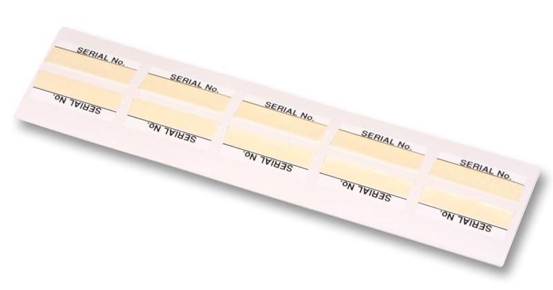 18001 LABEL, SERIAL NO, PK100 TE CONNECTIVITY
