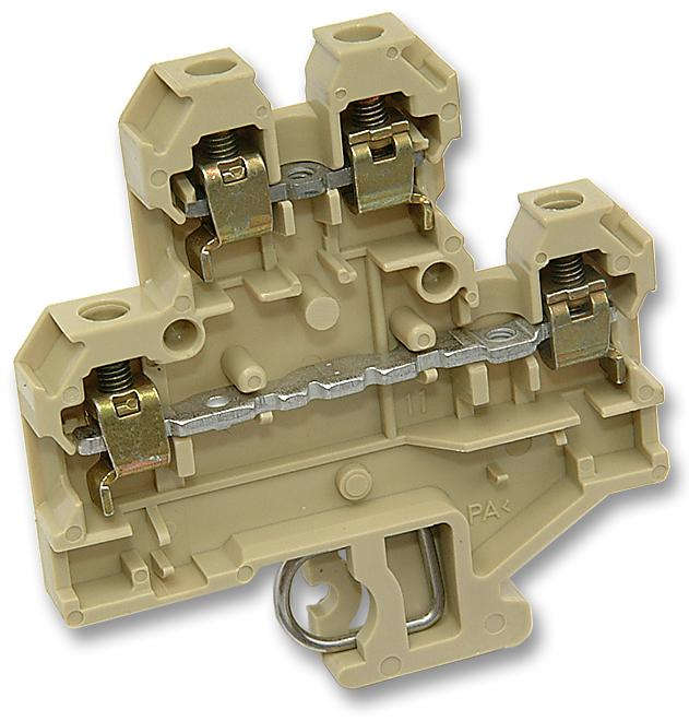 059006 DK4Q TERMINAL BLOCK, DIN RAIL, 4POS, 12AWG WEIDMULLER