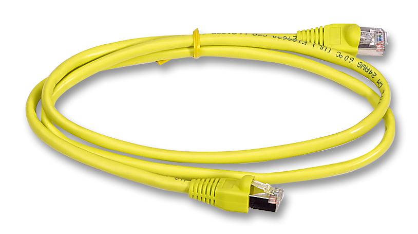 2965-3Y PATCH LEAD, CAT5E, YELLOW, 3M VIDEK