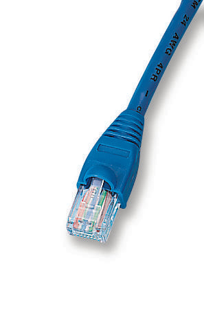 2961-10B PATCH LEAD, CAT5E, UTP, BLUE, 10M VIDEK