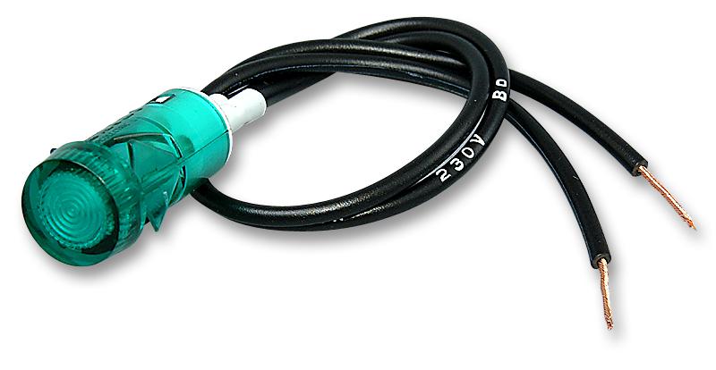 L282000NAD NEON INDICATOR, GREEN ARCOLECTRIC (BULGIN LIMITED)