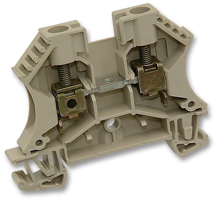 102020 WDU6 TERMINAL BLOCK, DIN RAIL, 2POS, 8AWG WEIDMULLER