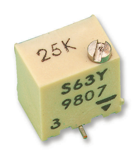 TS63Y102KR10 TRIMMER, SMD, 0.25W, 1K VISHAY