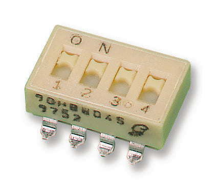 90HBW04PT SWITCH, DIL, SLIDE, SMD, 4WAY GRAYHILL