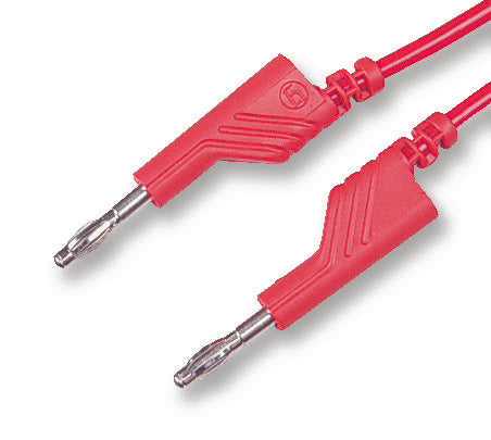 934060101 TEST LEAD, RED, 500MM, 60V, 16A HIRSCHMANN TEST AND MEASUREMENT