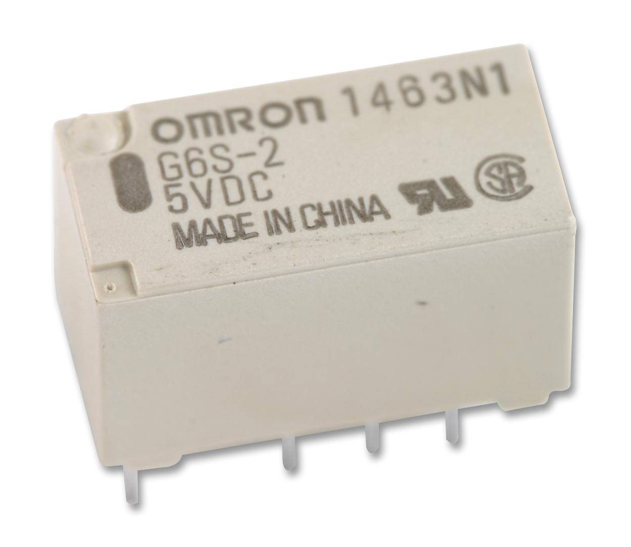 G6S-2G DC5 RELAY, SIGNAL, DPDT, 30VDC, 2A OMRON
