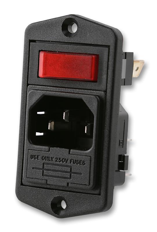 BVA01/Z0000/02 INLET, IEC, SP, RED, ILLUMINATED BULGIN LIMITED