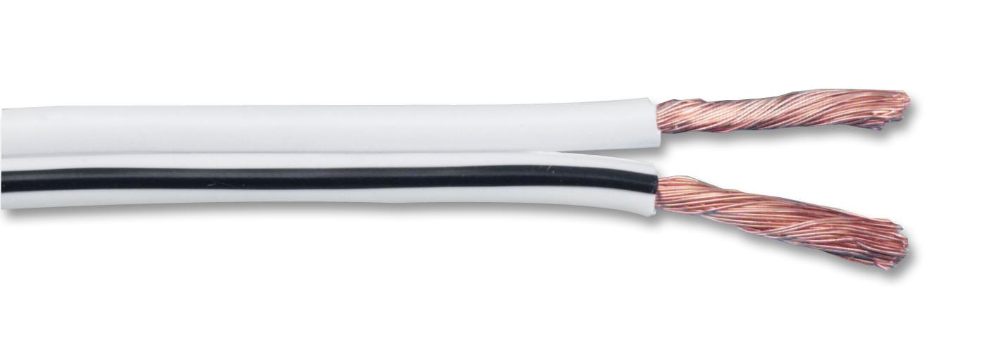 CCA13/.2WHT100M SPEAKER CABLE CCA 13/0.20MM WHITE 100M PRO POWER