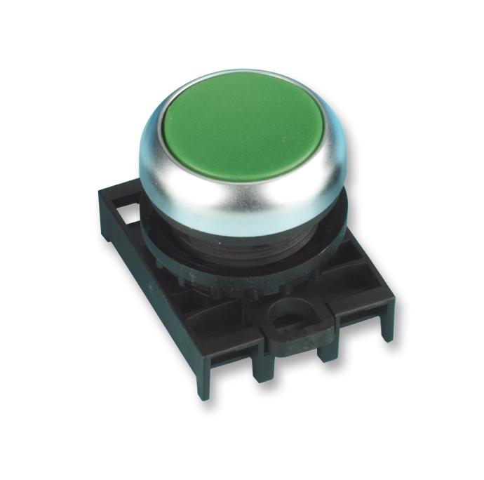 M22-D-G+M22-A OPERATOR W/ BRACKET, 22MM PB SWITCH EATON MOELLER