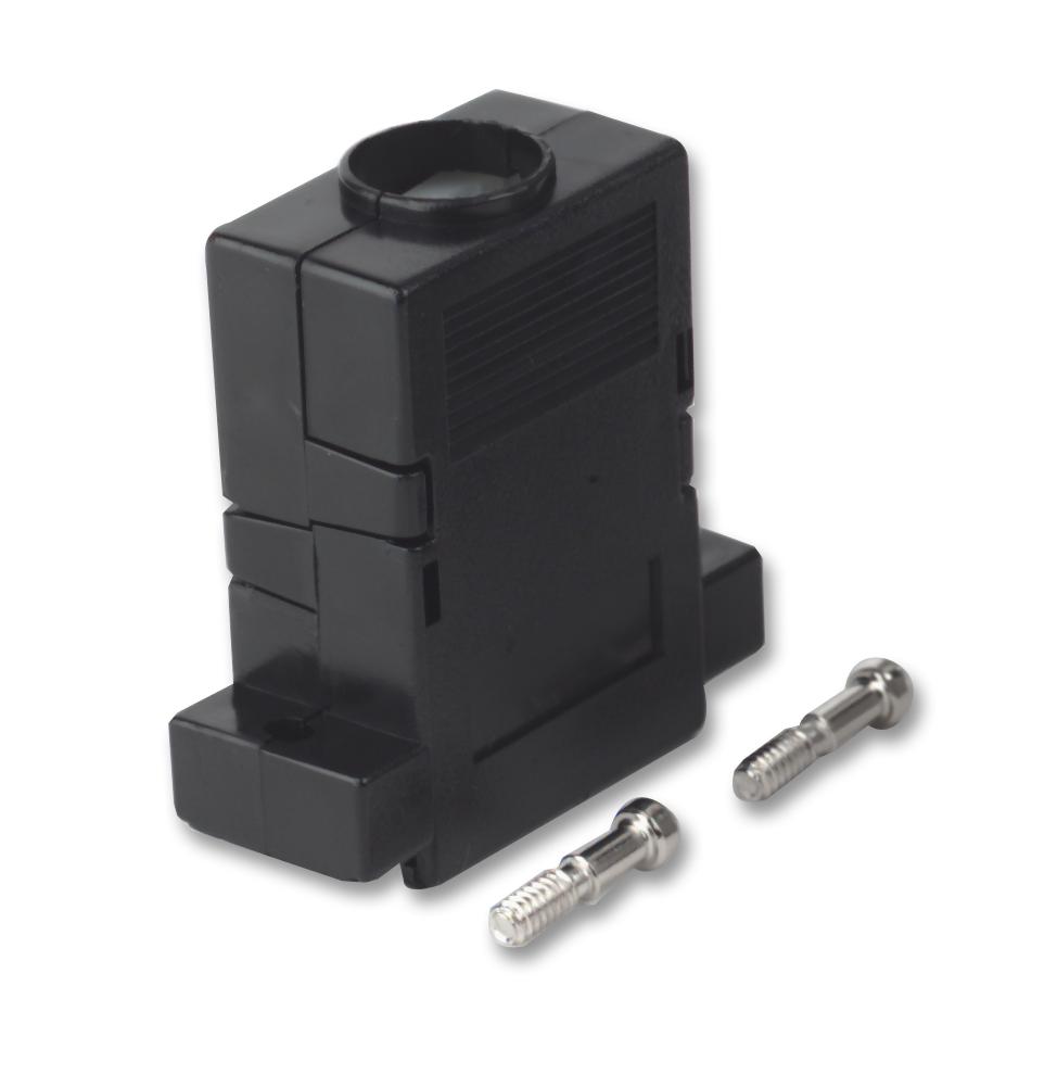 MHCCOV-25SN-BK BACKSHELL, D, BLACK, 25WAY MH CONNECTORS