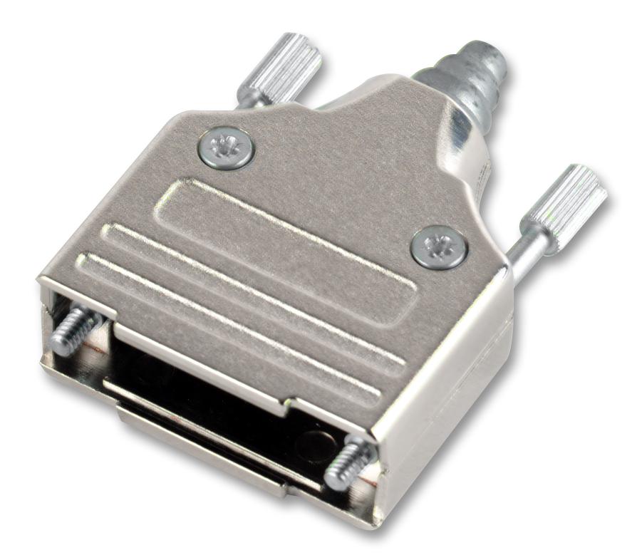 MHEE-15-K BACKSHELL, D, DIECAST, 15WAY MH CONNECTORS