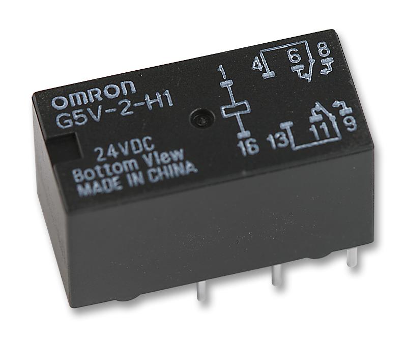 G5V-2-H1 DC24 RELAY, SIGNAL, DPDT, 24VDC, 1A OMRON