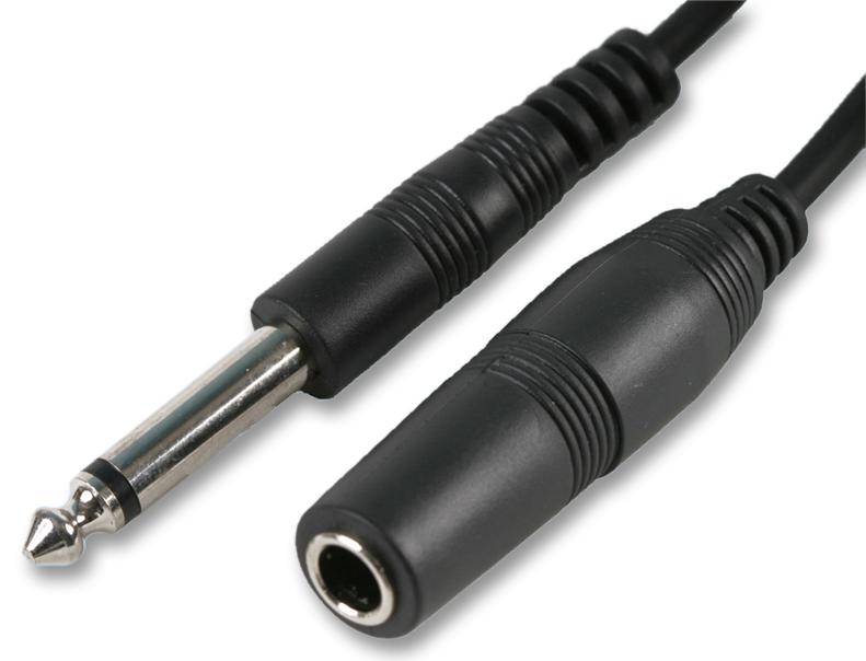 PSG00043 LEAD, 6.35MM MONO PLUG TO SOCKET, 6M PRO SIGNAL