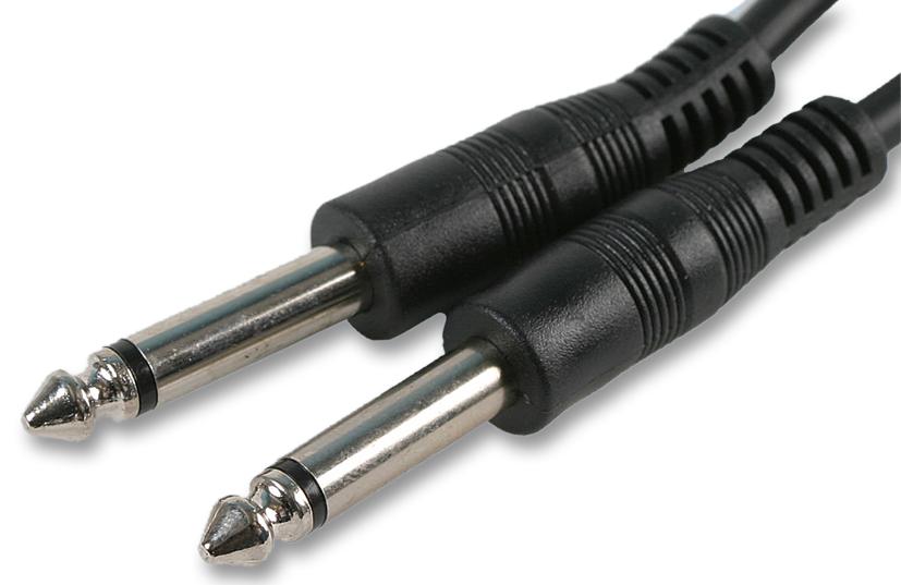PSG00068 LEAD, 6.35MM MONO JACK PLUG-PLUG, 6M PRO SIGNAL