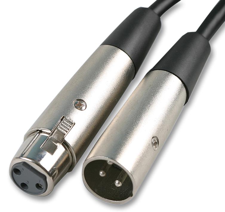 PSG00743 CABLE ASSY, 3P XLR SKT-PLUG, 6M PRO SIGNAL