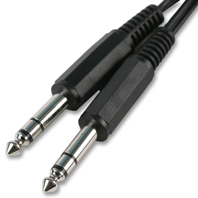 AV00939 LEAD, 6.35MM S JACK PLG-PLG, 1.5M PRO SIGNAL