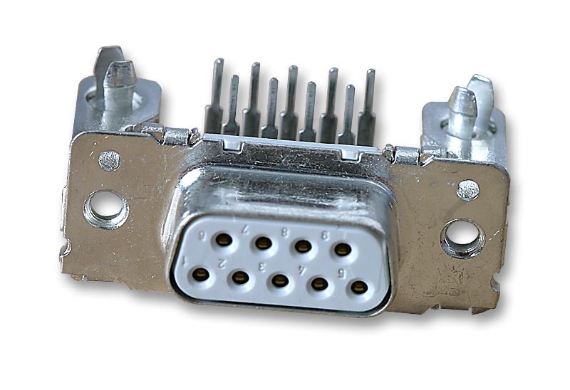 8-1393480-1 SOCKET, D, R/A, 9WAY, 4-40UNC AMP - TE CONNECTIVITY
