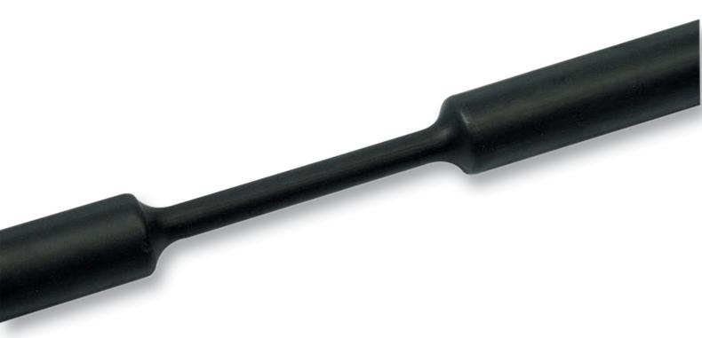 319-00600 HEATSHRINK, BLK, 6MM, 1M HELLERMANNTYTON
