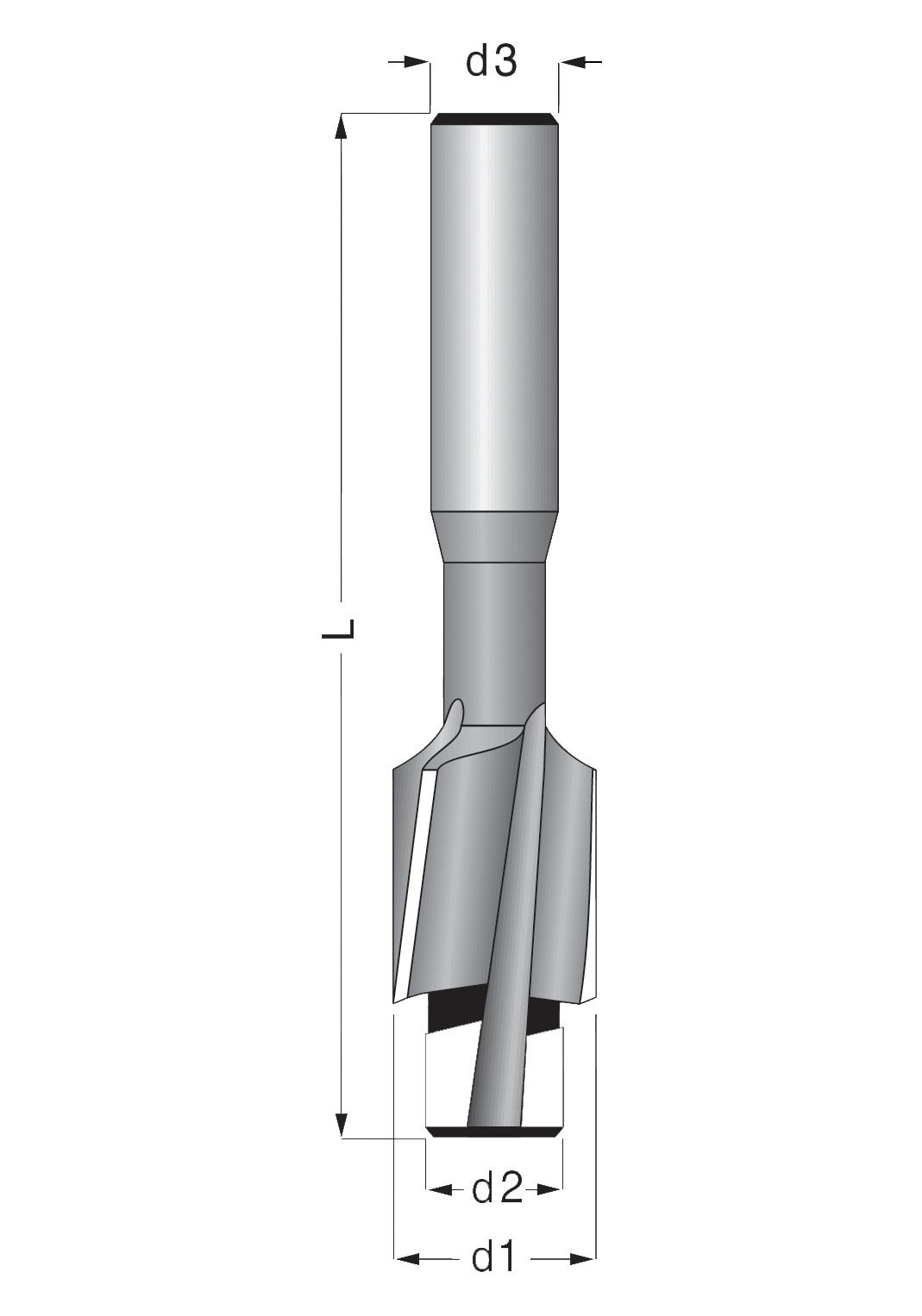 102408 COUNTERBORE, HSS, M3 RUKO