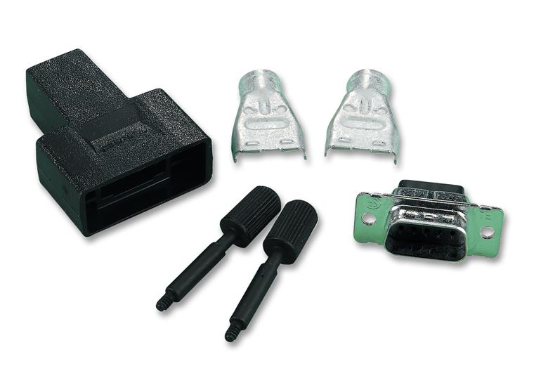 1658655-1 PLUG & BACKSHELL, D, 9WAY AMP - TE CONNECTIVITY